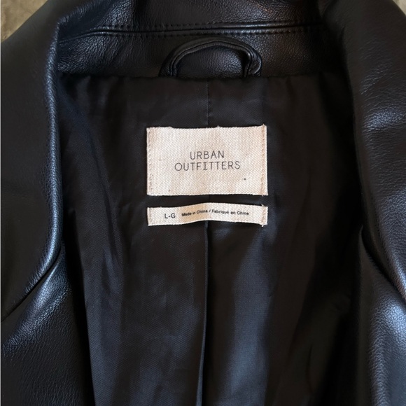 Urban Outfitters Black Leather Jacket - Picture 2 of 2